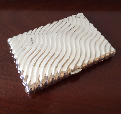 Superb Victorian Silver Aide Memoire or Card Case, 1882
