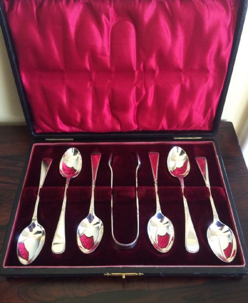 Superb Victorian Chester Silver Tea Spoons Set, 1901