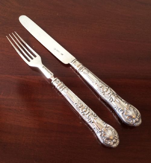 William IV Silver Knife & Fork, 1835