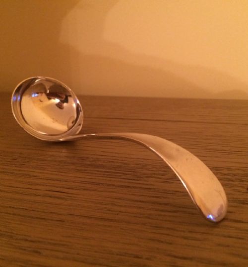 Small Solid Silver Sauce Ladle by Viners Ltd