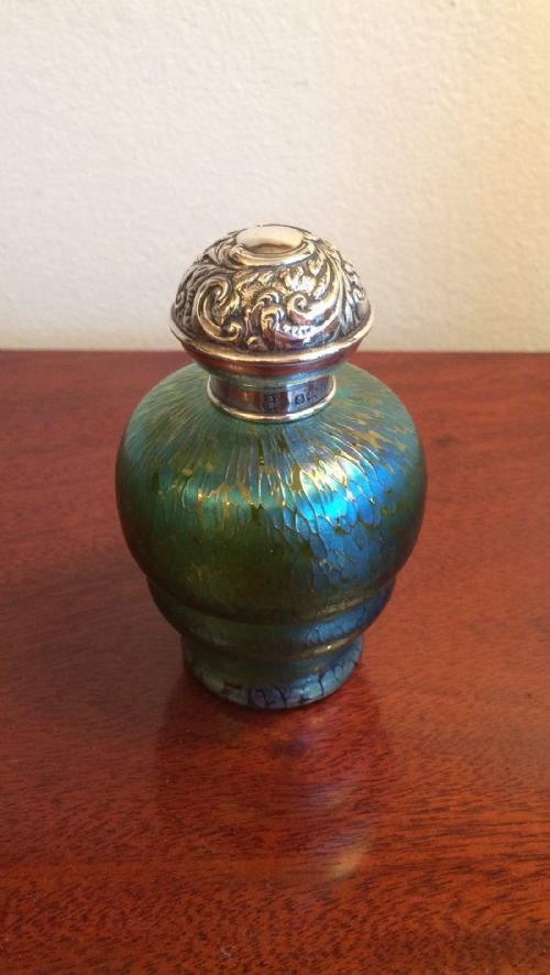 Loetz Style Perfume Bottle, 1905.