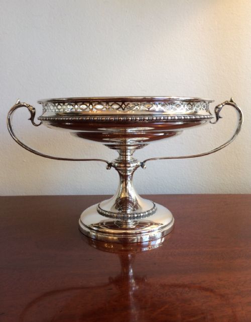 Quality Edwardian Solid Silver Tazza