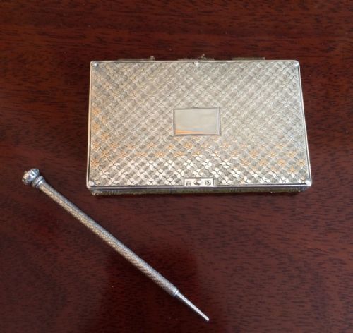 William IV / Early Victorian Silver Aide Memoire, 1837