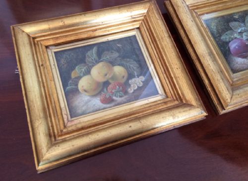 fig 1. Pair of Still Life Oil Paintings by Oliver Clare