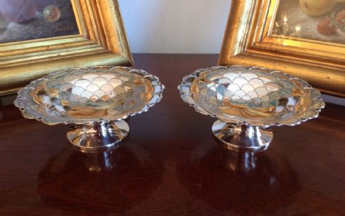 Fabulous Pair of George VI Bon Bon Dishes by Mappin & Webb