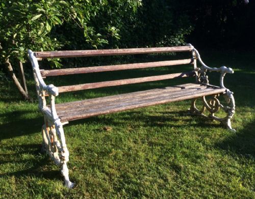 Victorian Coalbrookdale Garden Bench, Circa 1870-1880