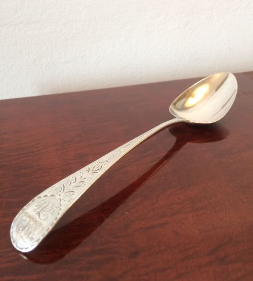 George III Silver Serving Spoon, 1795