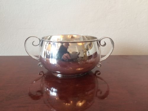 Arts & Crafts Silver Porringer