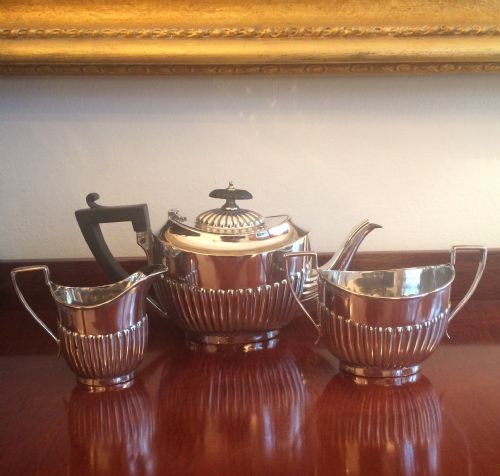 Victorian Bachelors Silver Tea Service, 1896