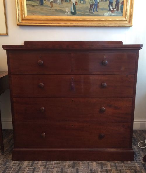 Victorian Mahogany Chest of Drawers by Holland & Sons