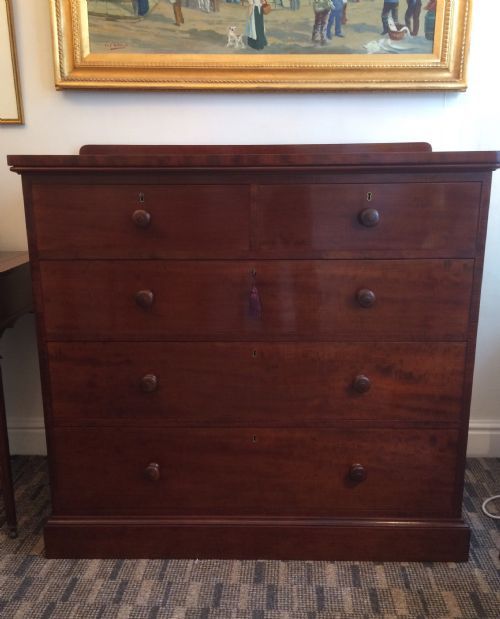 fig 1. Victorian Mahogany Chest of Drawers by Holland & Sons