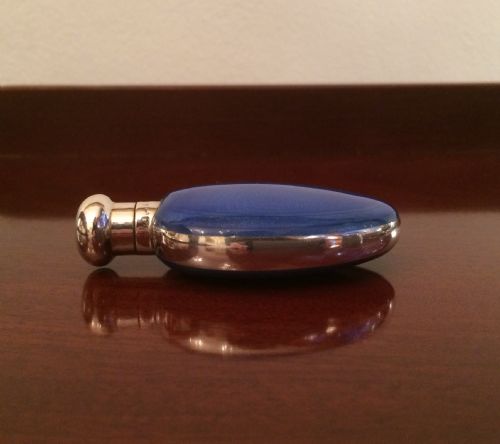 fig 1. Exquisite Silver & Blue Enamel Scent Bottle, 1923