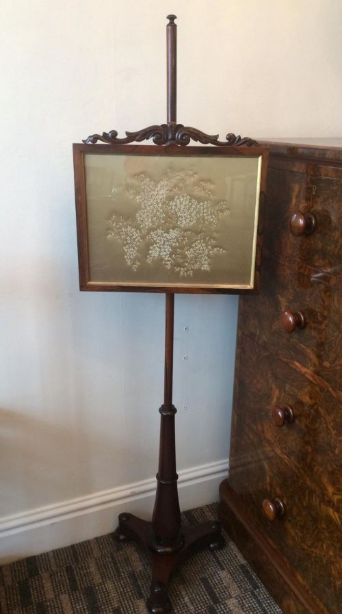 Regency Rosewood Pole Screen