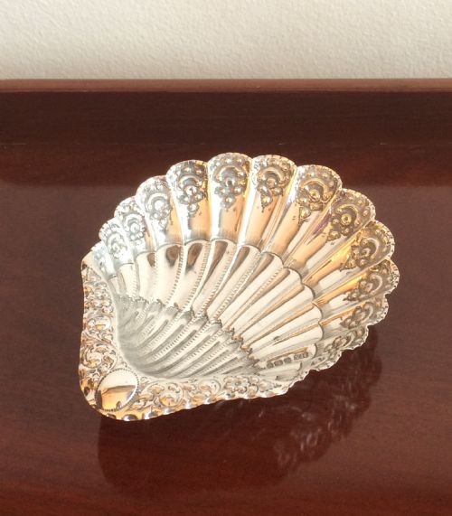 Victorian Silver Shell Dish, 1898
