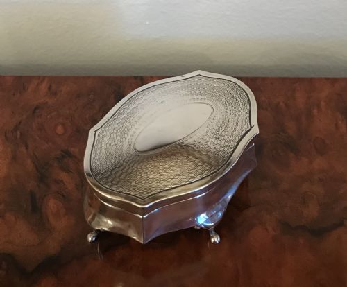 George V Silver Trinket Jewellery Box