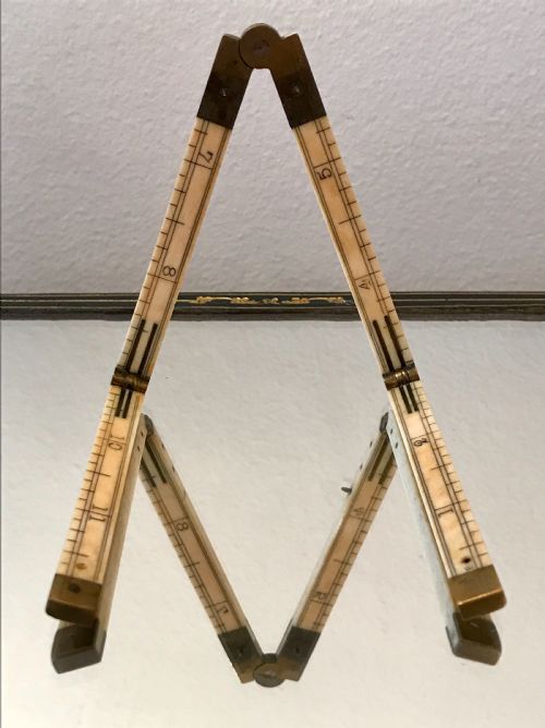 Ivory Folding Ruler by Rabone, Circa 1900