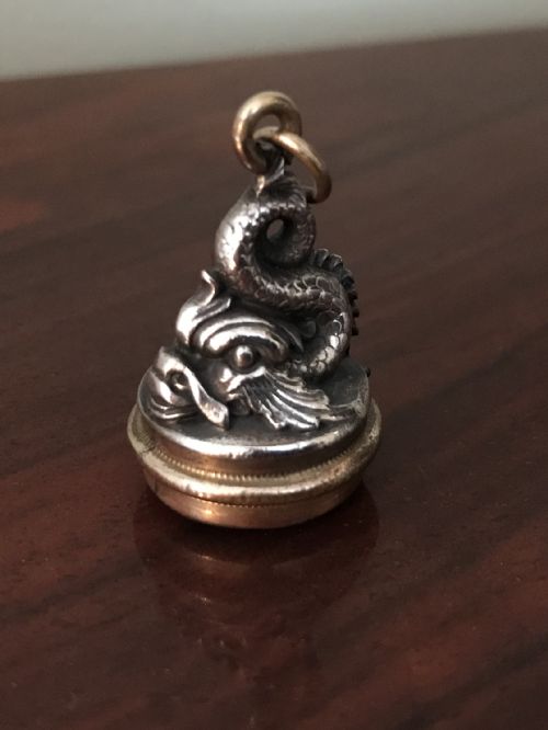 Rare Victorian Silver Gamblers Fob