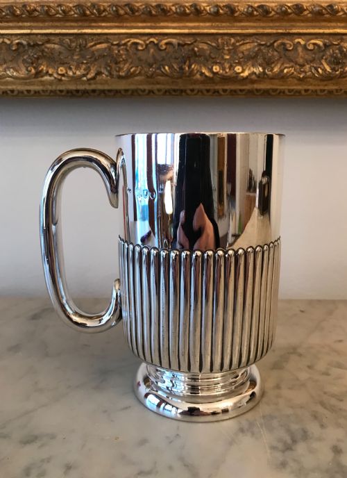 Large Victorian Silver Tankard, London 1891