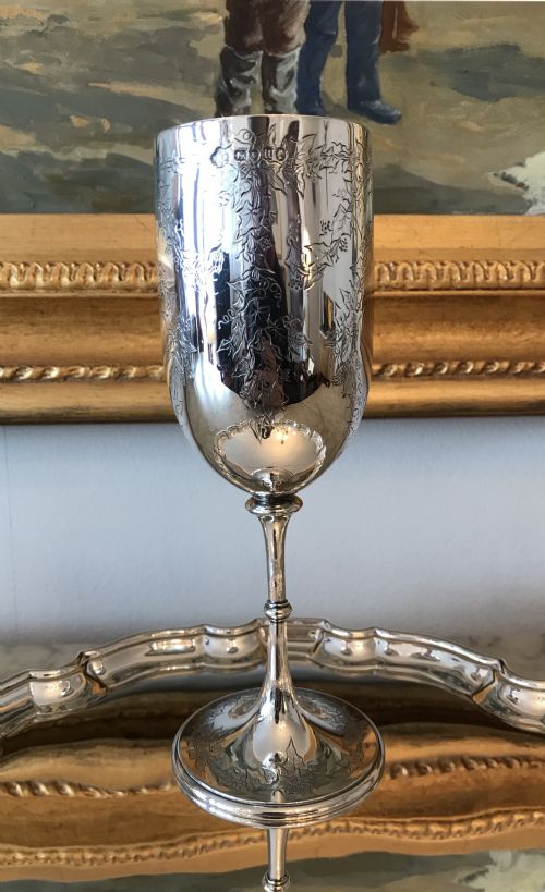 Victorian Silver Goblet, London 1875