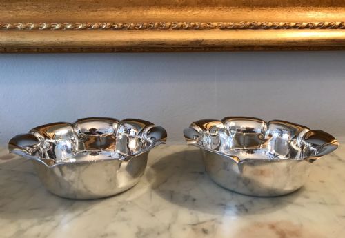 Pair of Edwardian Silver Bon Bon Dishes