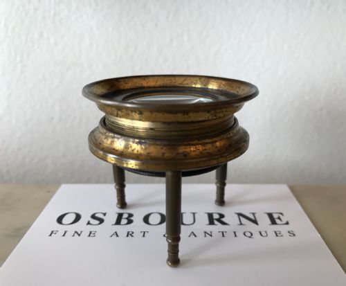 Victorian Brass Map Magnifier