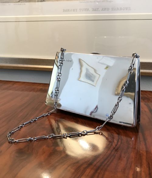 George V Silver Ladies Evening Purse