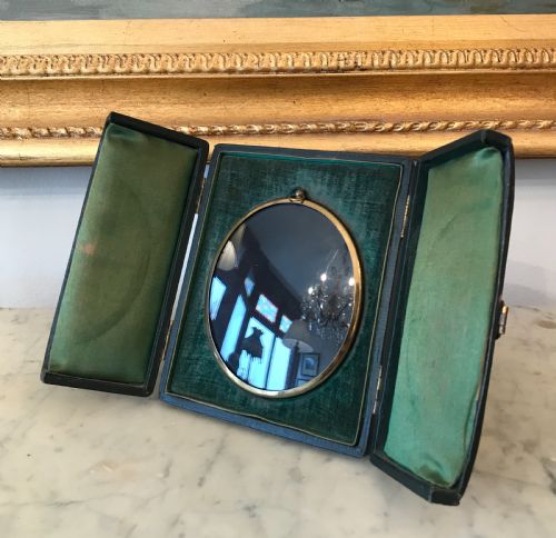 Victorian Gilt Metal Frame in Original Box