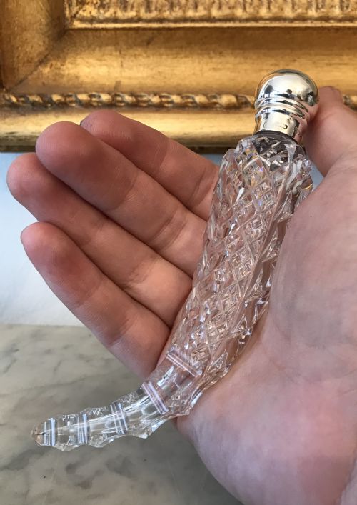 Victorian Silver Cornucopia Scent Perfume Bottle, 1884