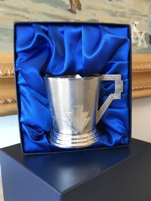 Art Deco Solid Silver Cup Tankard