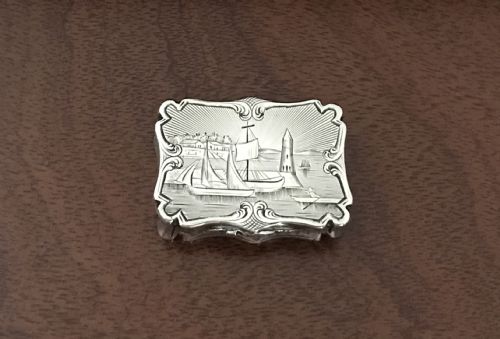 Exquisite Nathaniel Mills Silver Vinaigrette