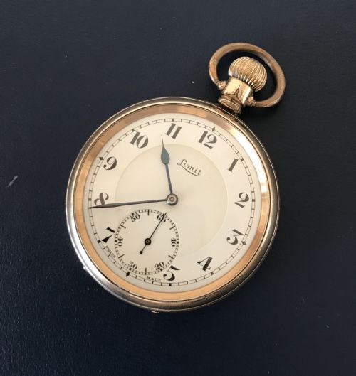 Limit Gold Plated Swiss Pocket Watch
