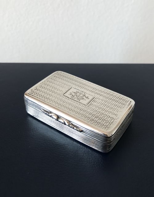 William IV Silver Snuff Box by Thomas Shaw, Hallmarked Birmingham 1838