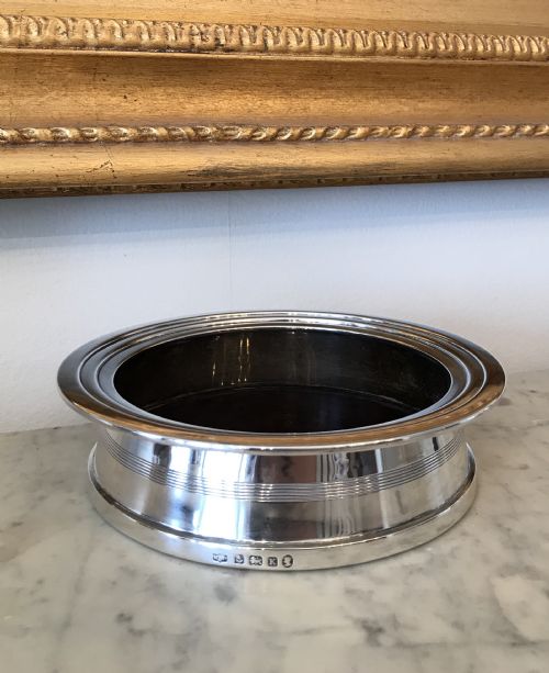 George V Silver Champagne Coaster, Hallmarked Birmingham 1934