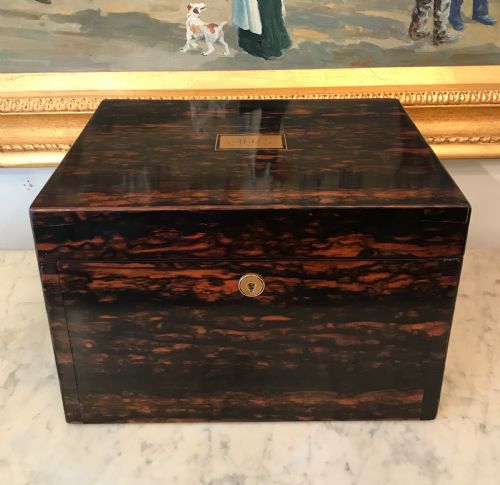Victorian Coromandel Jewellery Box by John Bagshaw of Liverpool