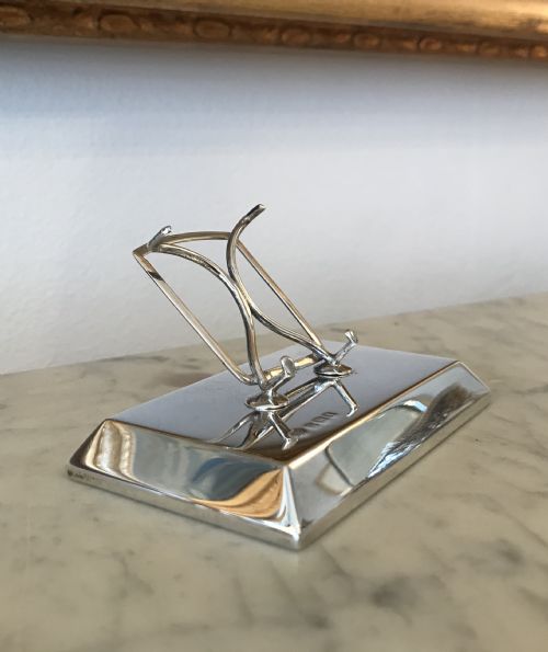 Quality George V Silver Card Holder, 1922