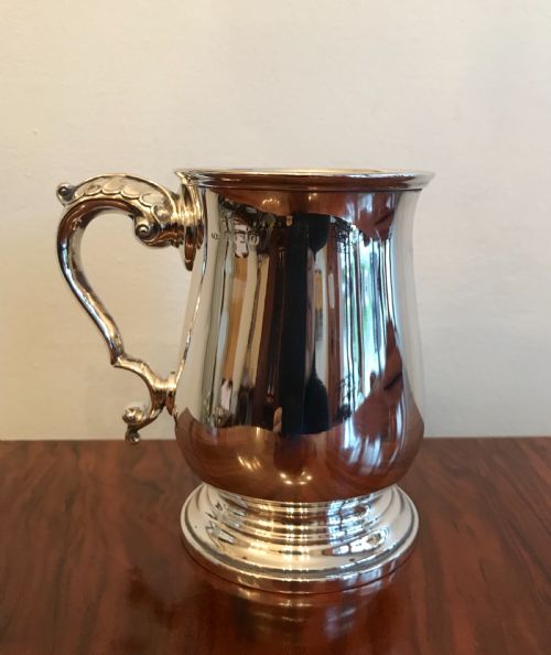 Quality George V Silver Pint Tankard, Hallmarked Birmingham 1913 by Turner & Simpson