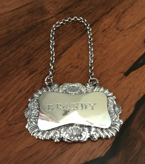 George III Silver Brandy Label