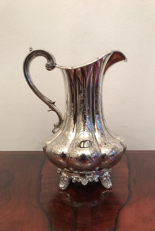 Large Victorian Silver Cream Jug, 1848