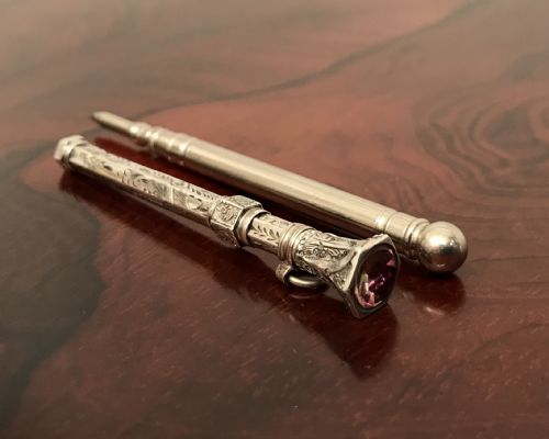 Two Late Victorian Silver Pencils