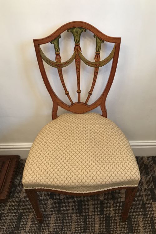 fig 1. Stunning Edwardian Sheraton Revival Chair (2 of 2)