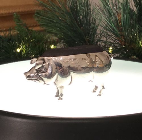 Quality George V Silver Pig Pin Cushion