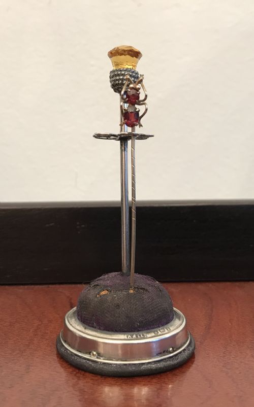 Edwardian Silver Hatpin Stand, 1910