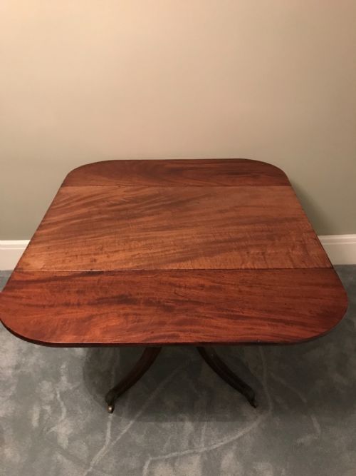 fig 1. Regency mahogany drop leaf sofa table