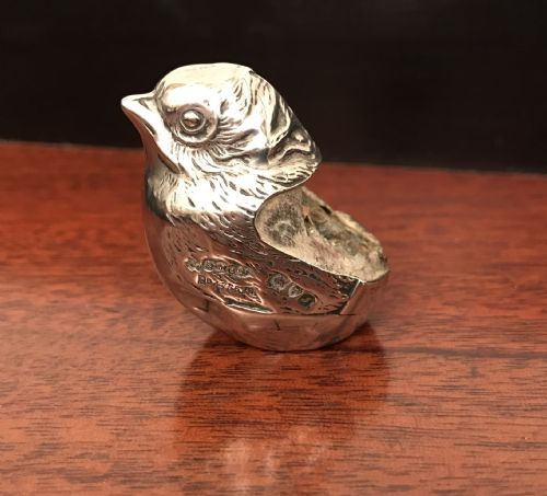 Edwardian Silver Chick Pin Cushion by Sampson Mordan