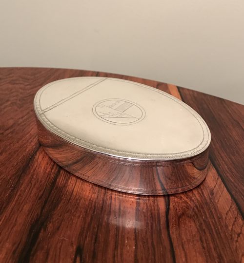 Large George III Silver Table Snuff Box by Phipps & Robinson