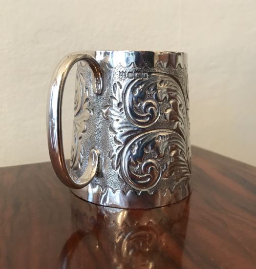 Edwardian Silver Christening Mug, 1903