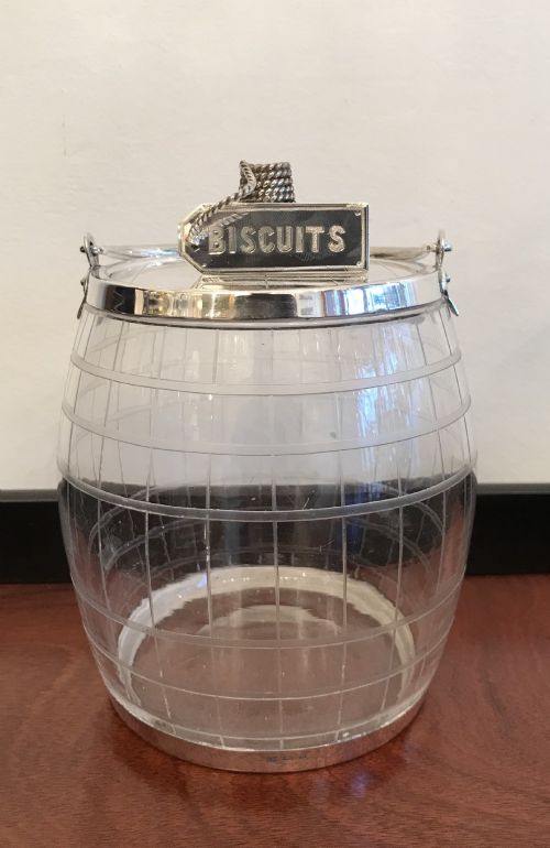 Victorian Silver Biscuit Barrel, 1871