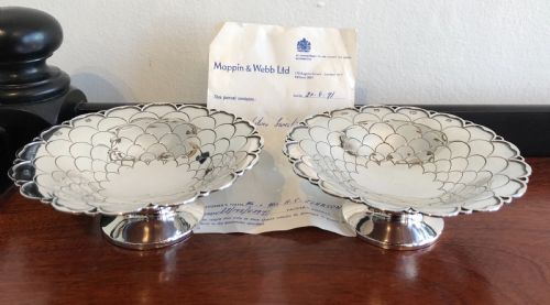 Fabulous Pair of Bon Bon Dishes, Mappin & Webb
