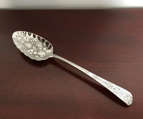Georgian Silver Berry Spoon, 1796