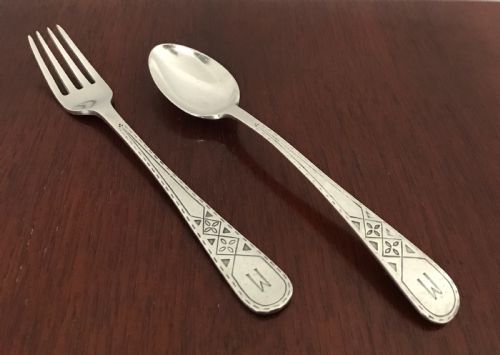 Fabulous  Silver Christening Set by Liberty & Co